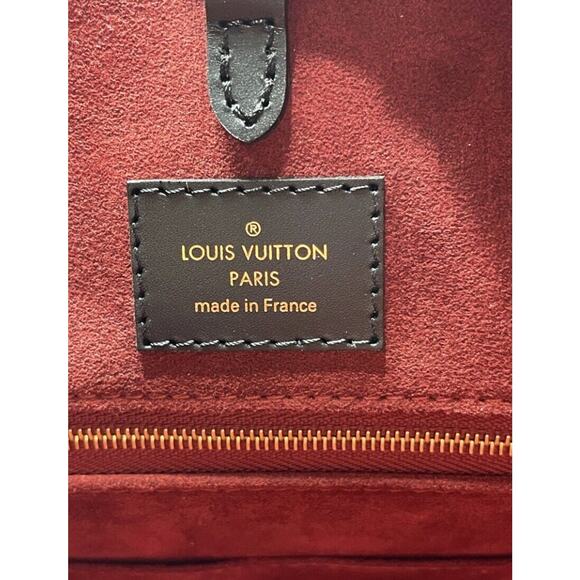 Louis Vuitton M45495 OnTheGo Tote MM Black/Beige NEW WITH TAGS! - Picture 12 of 13